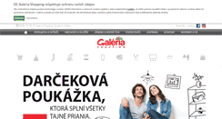 Desktop Screenshot of galeriakosice.sk